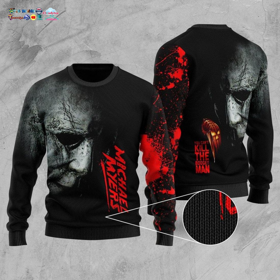 Michael Myers You Can’t Kill The Boogeyman Ugly Christmas Sweater