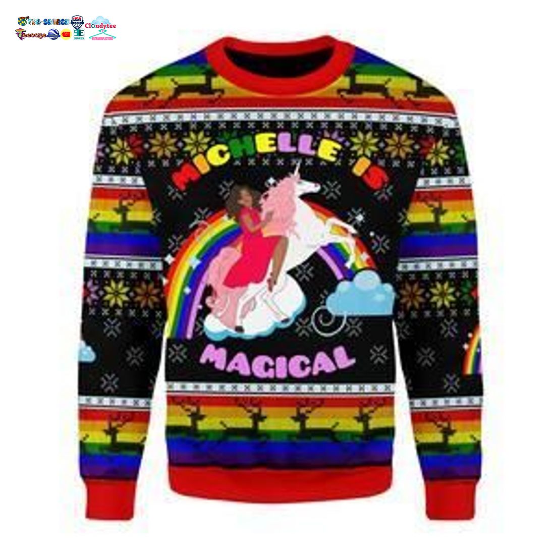 Michelle is Magical Ugly Christmas Sweater