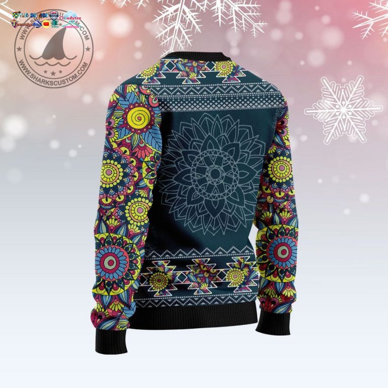 Michigan Mandala Ugly Christmas Sweater - Studious look