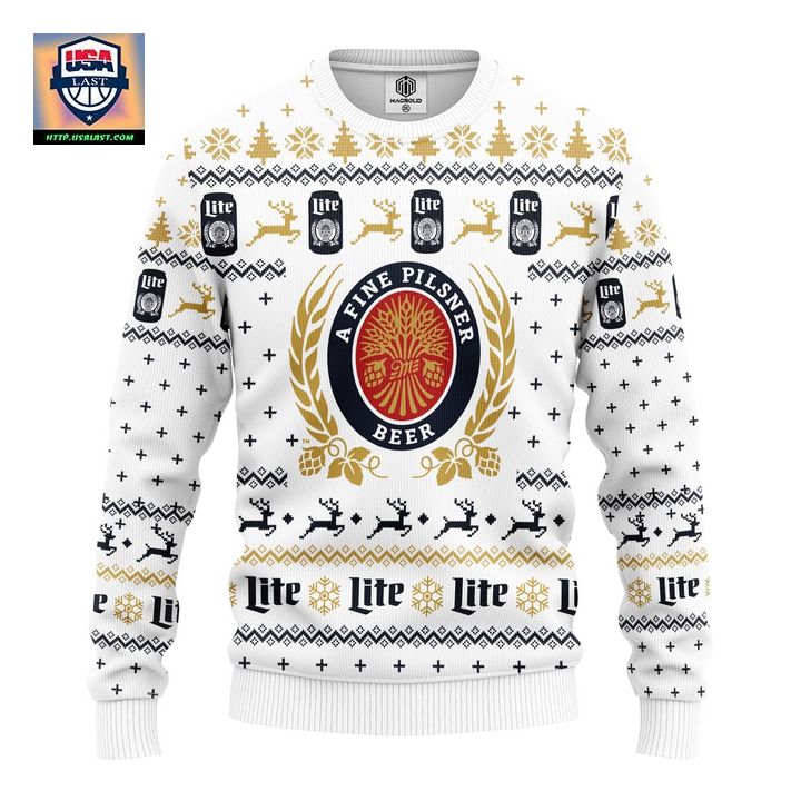 Miller Lite V5 Ugly Christmas Sweater Amazing Gift Idea Thanksgiving Gift – Usalast