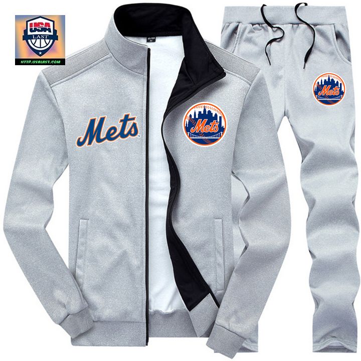 MLB New York Mets 2D Sport Tracksuits - Two little brothers rocking together