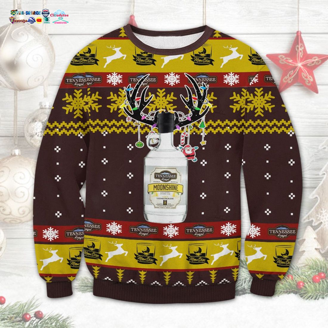 Moonshine Ugly Christmas Sweater
