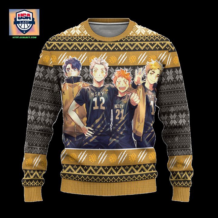 MSBY Black Jackal Ugly Christmas Sweater Haikyuu Anime Xmas Gift – Usalast