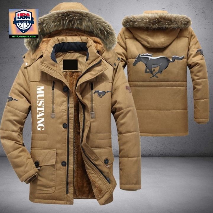 Mustang Car Brand Parka Jacket Winter Coat - Best couple on earth