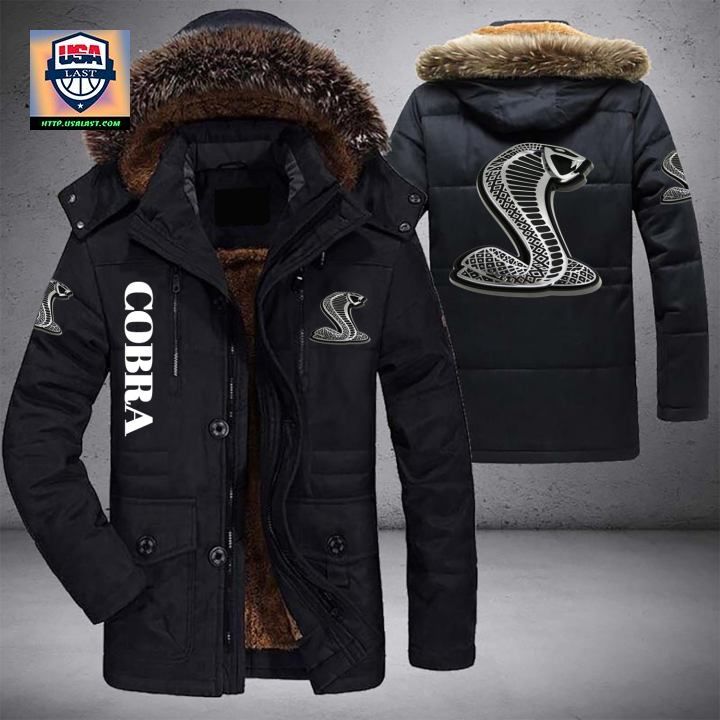 Mustang Cobra Logo Brand Parka Jacket Winter Coat - You look handsome bro