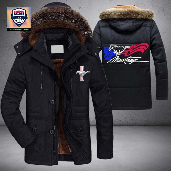 Mustang US Logo Brand Parka Jacket Winter Coat – Usalast