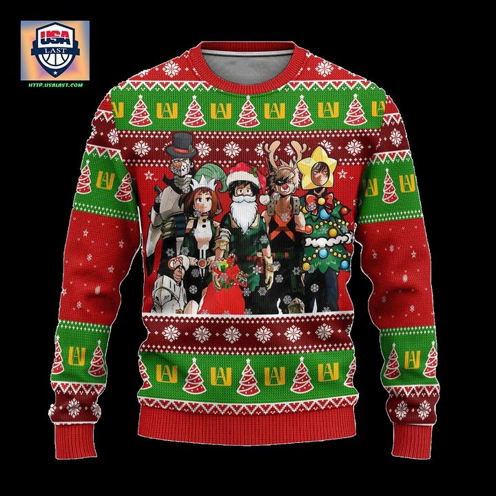 My Hero Academia Anime Ugly Christmas Sweater BNHA Xmas Gift – Usalast