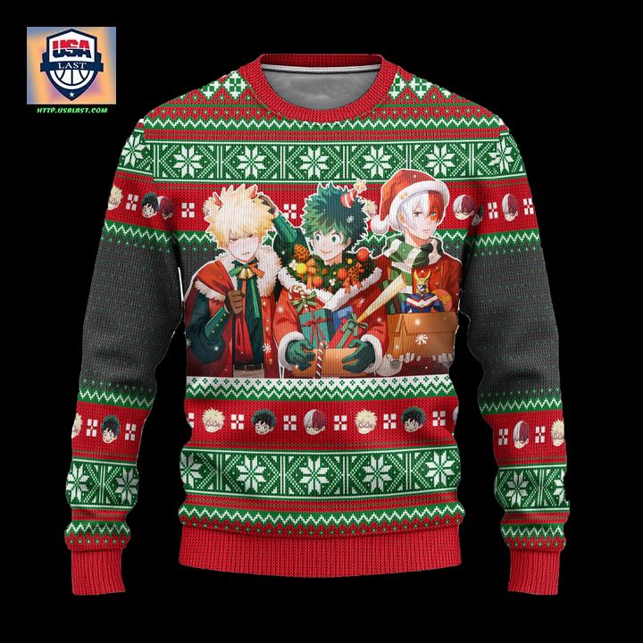 My Hero Academia Ugly Christmas Sweater Anime Xmas Gift – Usalast