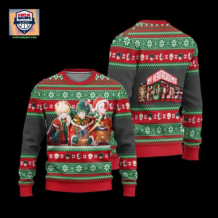 My Hero Academia Ugly Christmas Sweater Anime Xmas Gift - Stand easy bro