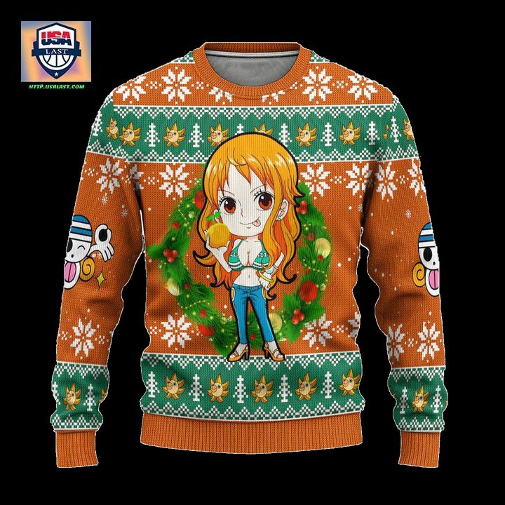 Nami One Piece Anime Ugly Christmas Sweater Xmas Gift – Usalast