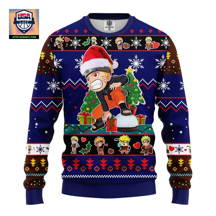 Naruto Kid Ugly Christmas Sweater Brown Blue 1 Amazing Gift Idea Thanksgiving Gift – Usalast