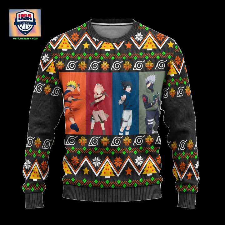 Naruto Team 7 Anime Ugly Christmas Sweater Konohagakure Xmas Gift – Usalast