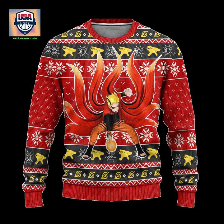 Naruto Uzumaki Anime Ugly Christmas Sweater Baryon Mode Xmas Gift – Usalast