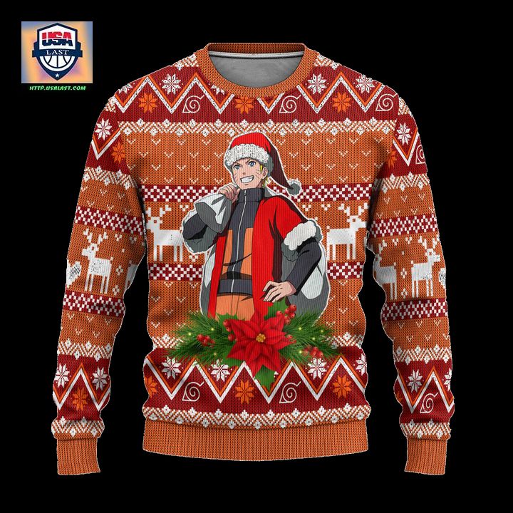 Naruto Uzumaki Ugly Christmas Sweater Custom Naruto Anime Xmas Gift - Usalast