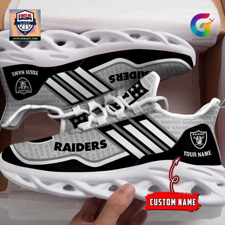 NFL Las Vegas Raiders Personalized Max Soul Chunky Sneakers V1 - Nice shot bro