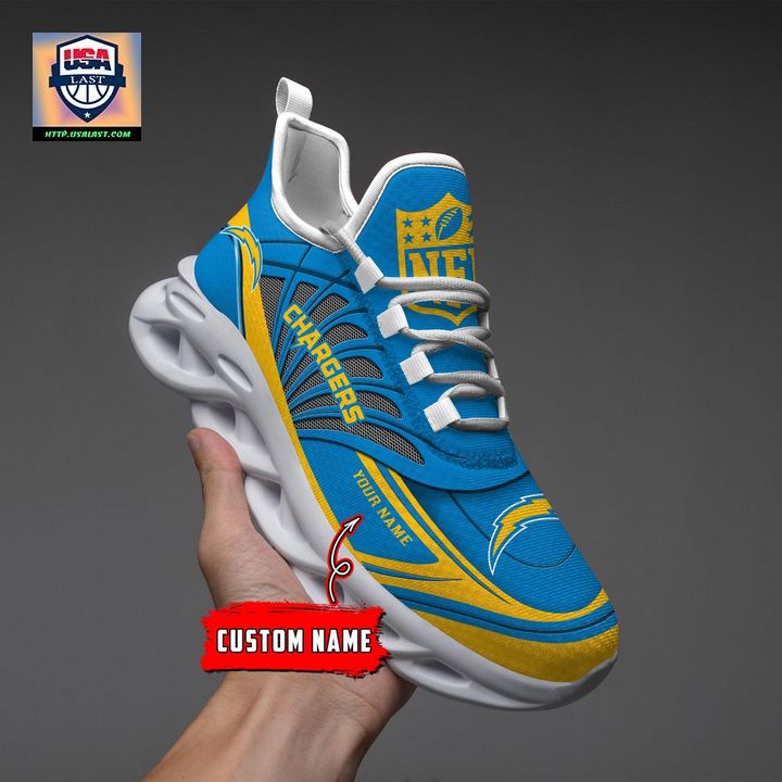 NFL Los Angeles Chargers Personalized Max Soul Chunky Sneakers V1 - Heroine