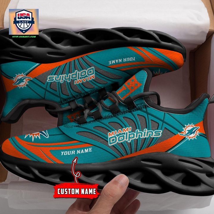 NFL Miami Dolphins Personalized Max Soul Chunky Sneakers V1 - Loving click