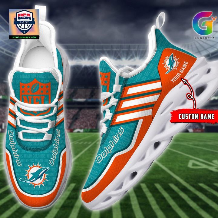NFL Miami Dolphins Personalized Max Soul Chunky Sneakers V1 - Loving click