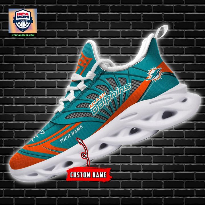NFL Miami Dolphins Personalized Max Soul Chunky Sneakers V1 - Amazing Pic