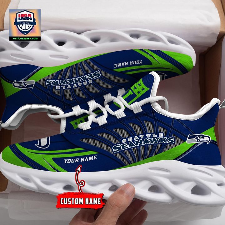 NFL Seattle Seahawks Personalized Max Soul Chunky Sneakers V1 - Super sober