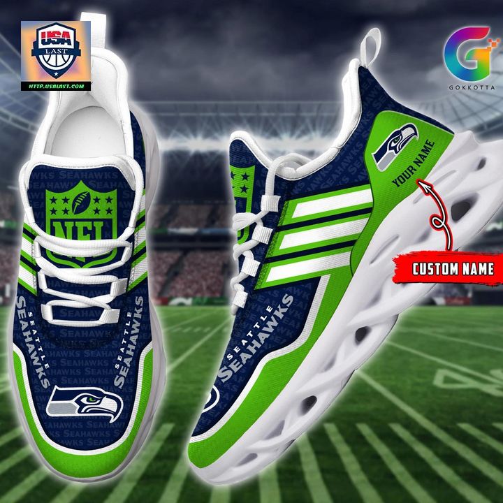 NFL Seattle Seahawks Personalized Max Soul Chunky Sneakers V1 - You look lazy