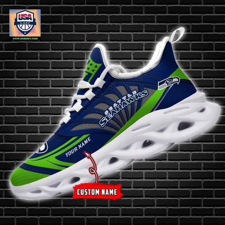 NFL Seattle Seahawks Personalized Max Soul Chunky Sneakers V1 - Sizzling