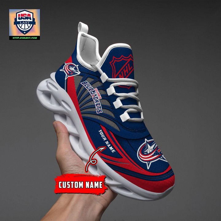 NHL Columbus Blue Jackets Personalized Max Soul Chunky Sneakers V1 - Damn good