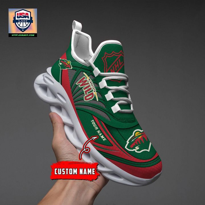 NHL Minnesota Wild Personalized Max Soul Chunky Sneakers V1 - Rocking picture