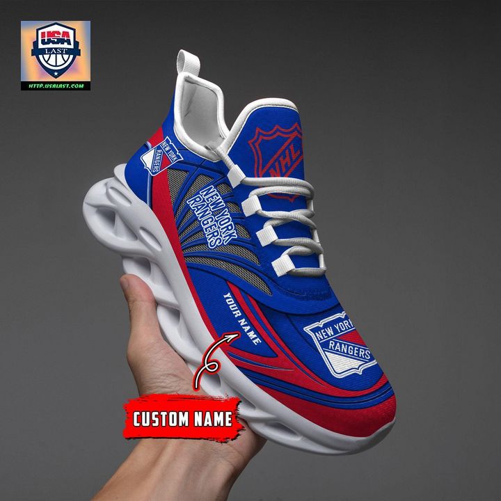 NHL New York Rangers Personalized Max Soul Chunky Sneakers V1 - Amazing Pic