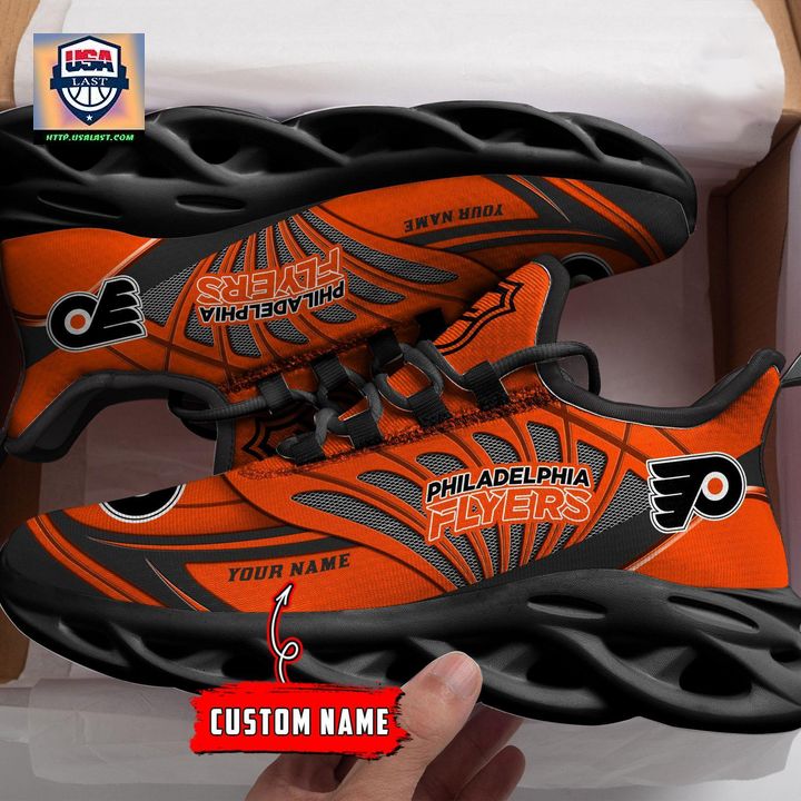 NHL Philadelphia Flyers Personalized Max Soul Chunky Sneakers V1 - Cutting dash