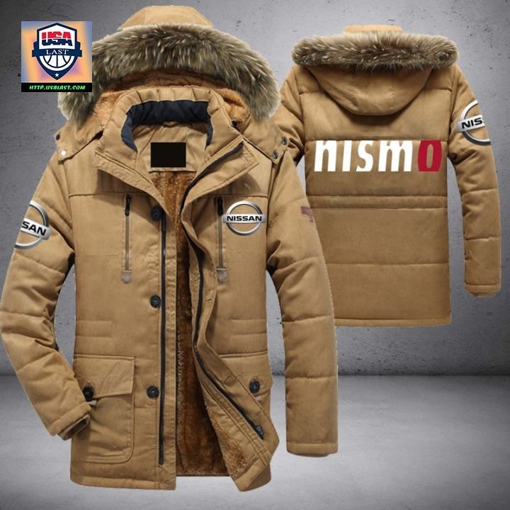 Nissan Nismo Logo Brand Parka Jacket Winter Coat - Nice shot bro
