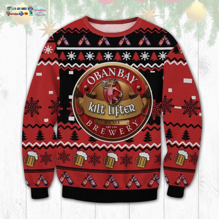 Oban Bay Kilt Lifter Ugly Christmas Sweater - Heroine