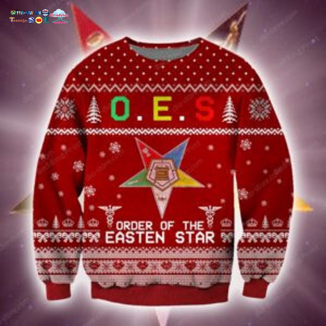 OES Order Of The Eastern Star Ugly Christmas Sweater