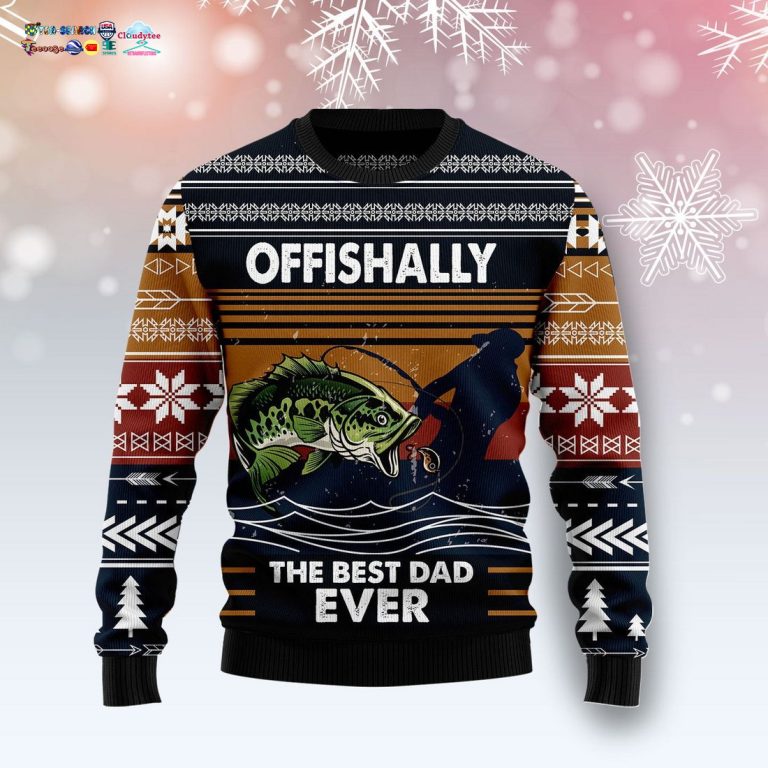 Offishally The Best Dad Ever Ugly Christmas Sweater - Royal Pic of yours