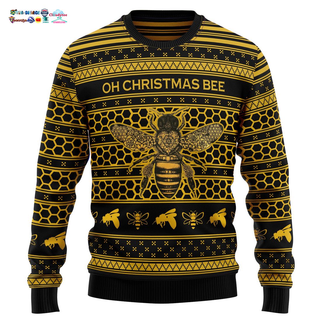 Oh Christmas Bee Ver 1 Ugly Christmas Sweater
