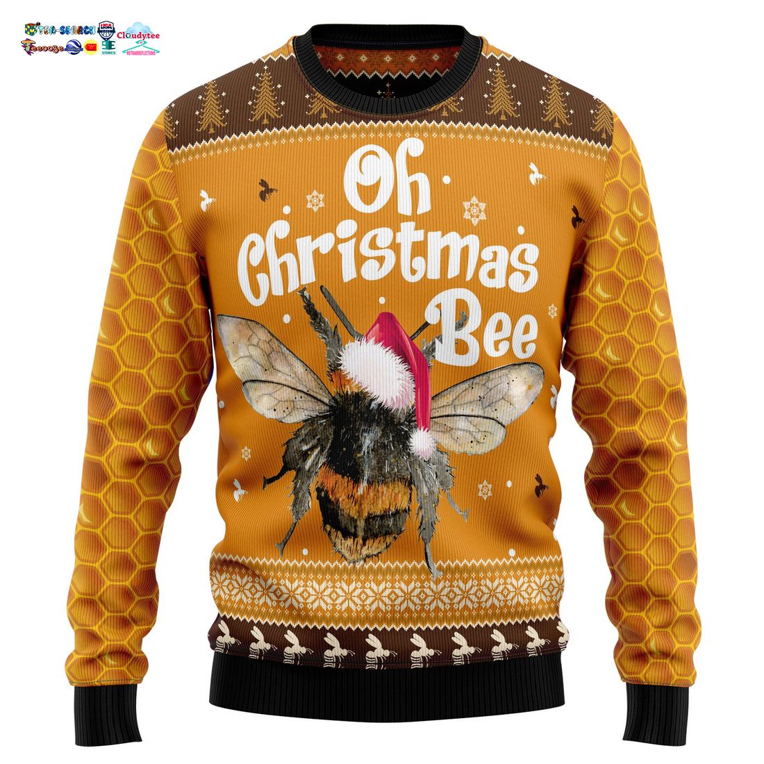 Oh Christmas Bee Ver 2 Ugly Christmas Sweater