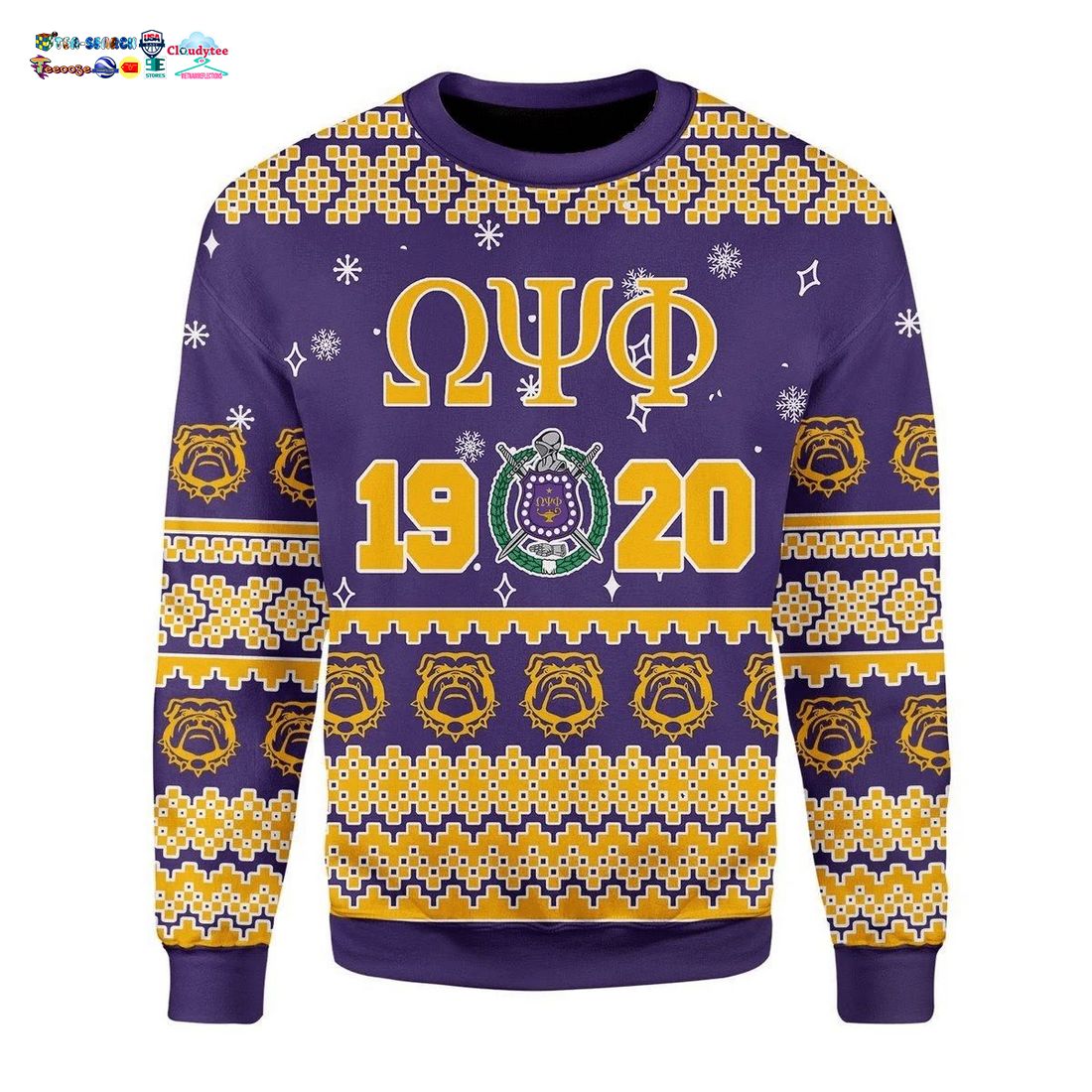Omega Psi Phi Ugly Christmas Sweater