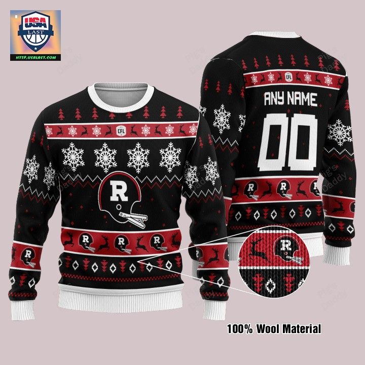 Ottawa Rough Riders Black Ugly Christmas Sweater – Usalast