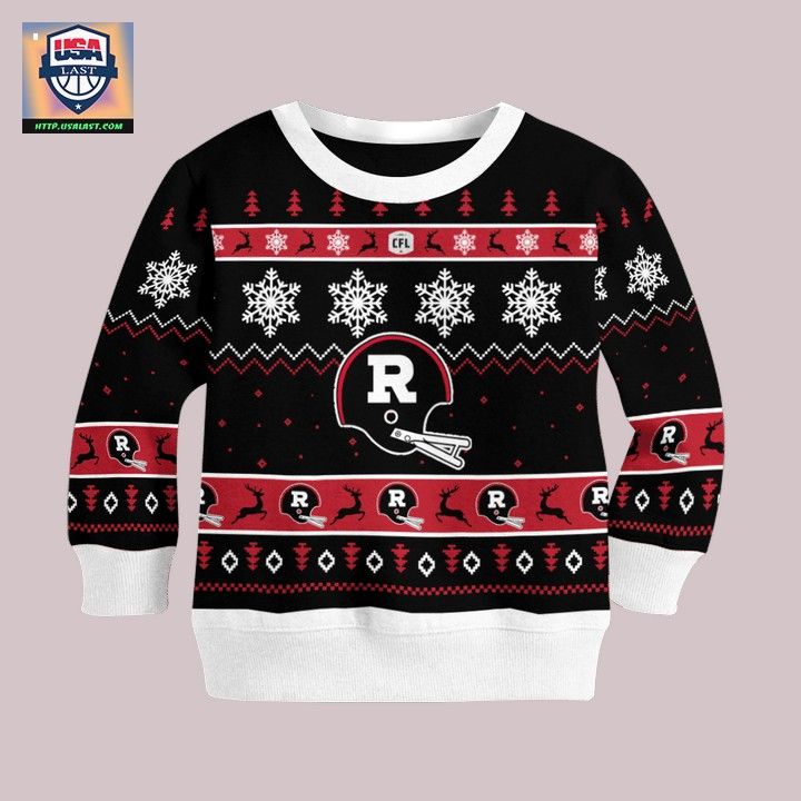 Ottawa Rough Riders Black Ugly Christmas Sweater - She has grown up know