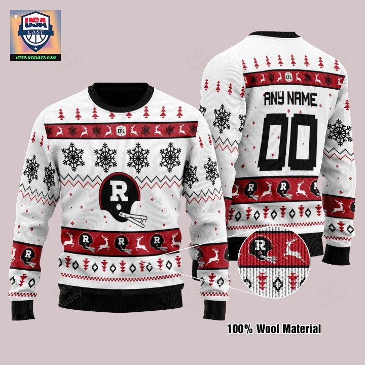 Ottawa Rough Riders White Ugly Christmas Sweater – Usalast