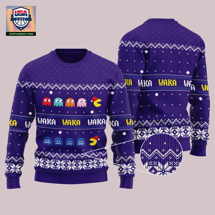 Pacman Waka Waka Ugly Christmas Sweater - My favourite picture of yours