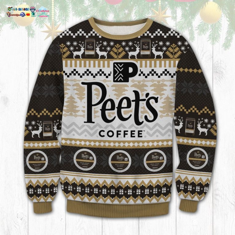 Peet's Coffee Ugly Christmas Sweater - Unique and sober