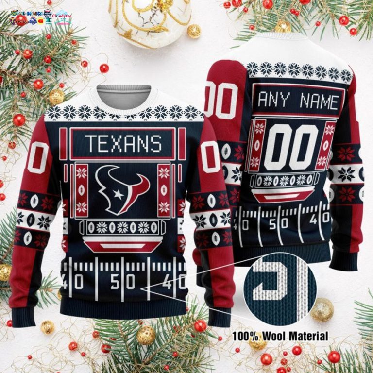 Personalized Houston Texans Ugly Christmas Sweater - It is more than cute