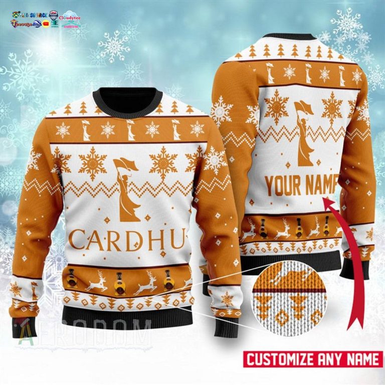 Personalized Name Cardhu Ugly Christmas Sweater - Wow, cute pie
