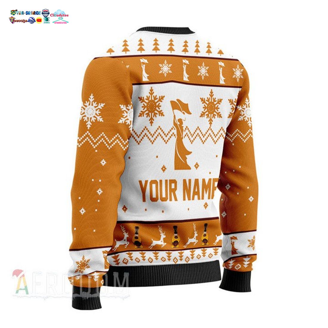 Personalized Name Cardhu Ugly Christmas Sweater