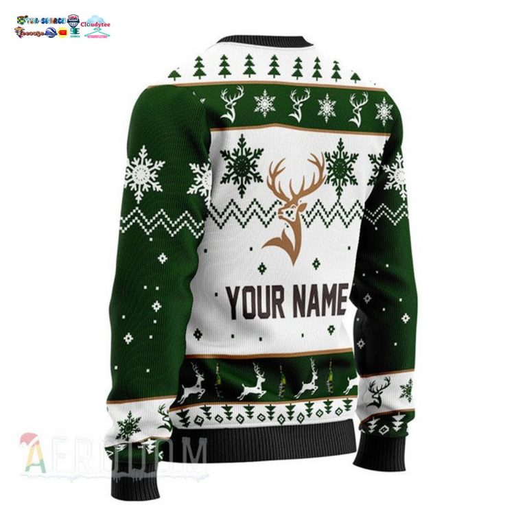 Personalized Name Glenfiddich Ugly Christmas Sweater - Royal Pic of yours