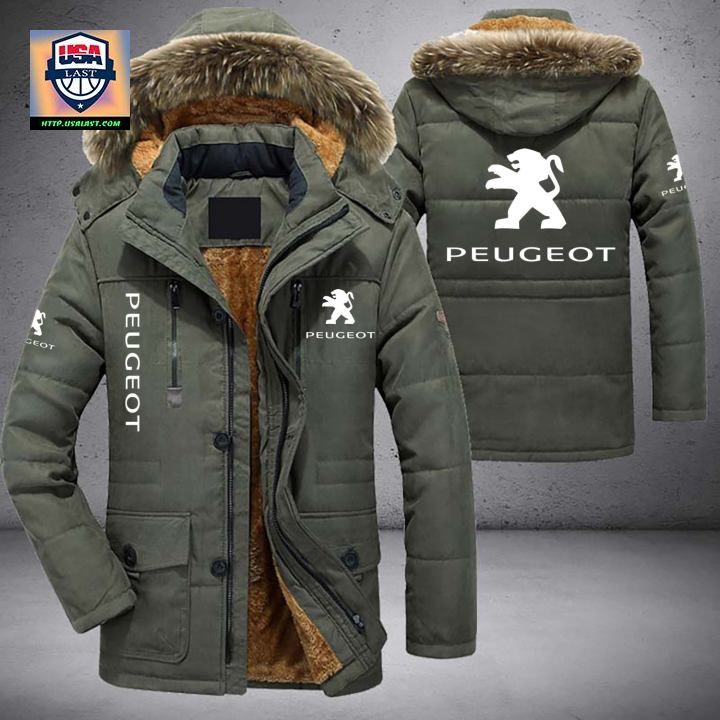 Peugeot Logo Brand Parka Jacket Winter Coat - Rejuvenating picture
