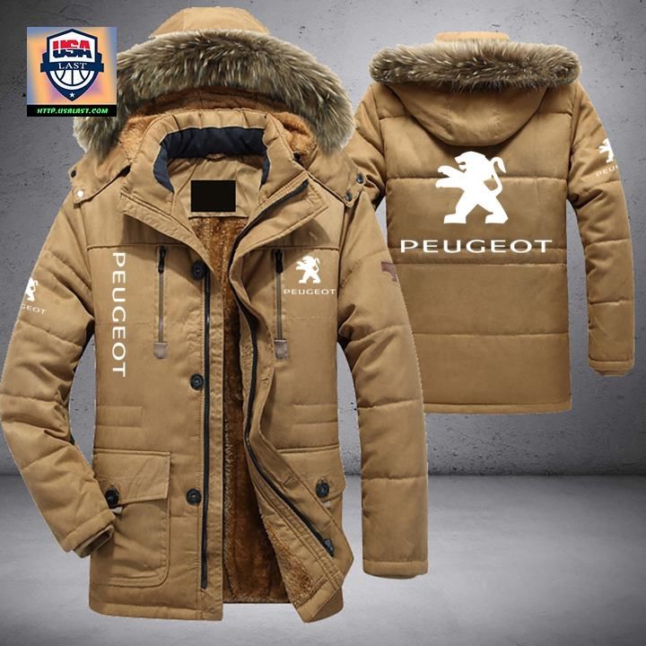 Peugeot Logo Brand Parka Jacket Winter Coat - Wow! What a picture you click