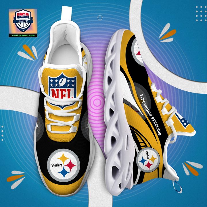 Pittsburgh Steelers NFL Customized Max Soul Sneaker - Nice elegant click