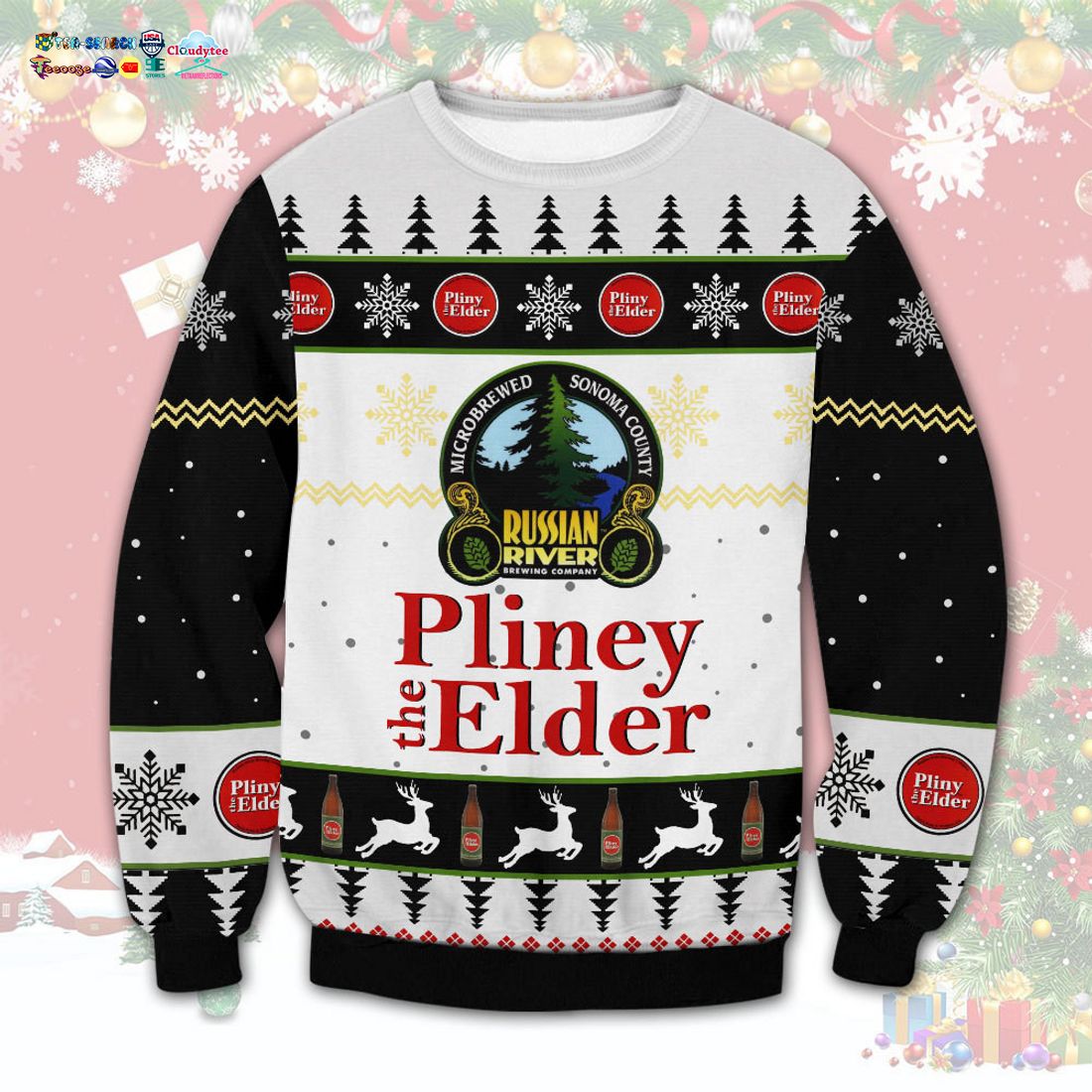 Pliny The Elder Ugly Christmas Sweater